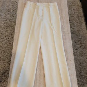 Brooks Brothers Winter White Wool Lined Dress Trousers